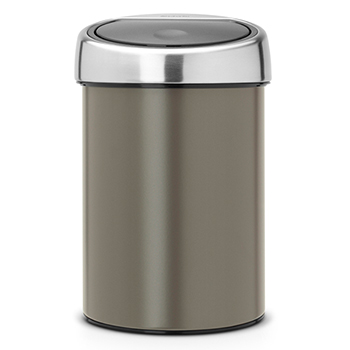 Ведро для мусора BRABANTIA Touch Bin 3 л, платиновый