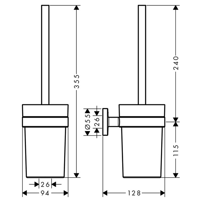 Ерш HANSGROHE Logis Universal 41722000
