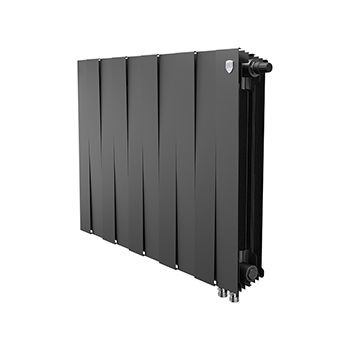Радиатор биметаллический ROYAL THERMO PianoForte 500 10 секций, ниж. подк. 800/591 Noir Sable
