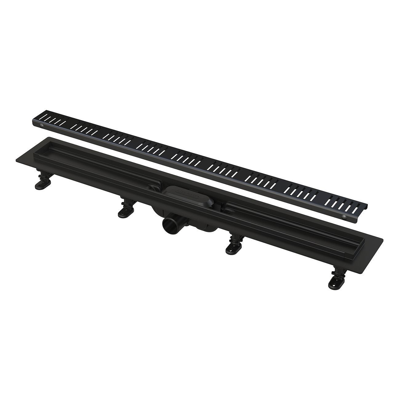 Дренажный канал ALCAPLAST APZ10BLACK-950M с решеткой
