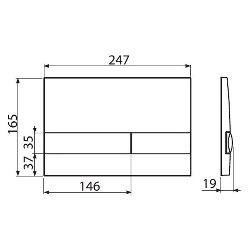 Кнопка смыва ALCAPLAST M1730
