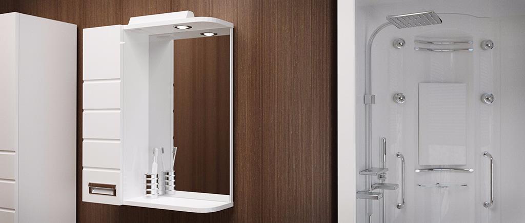 Зеркальный шкаф VELVEX Coletti 50 L
