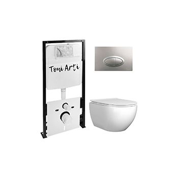 Комплект TONI ARTI TA-01 + Baglio с сиденьем с микролифтом, с клавишей Freto TA-0050