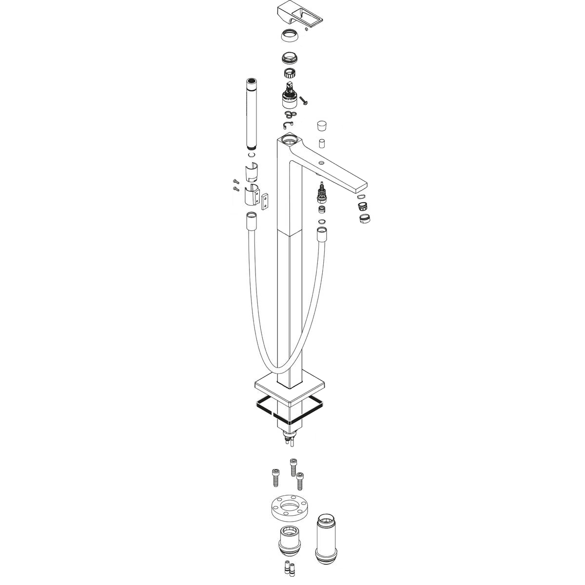 Смеситель для ванны HANSGROHE Metropol 74532000