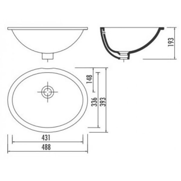 Раковина CREAVIT TP205 52x40