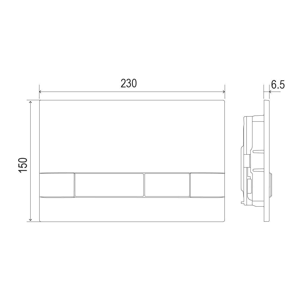 Кнопка смыва LEMARK Bit 9802006 черный матовый