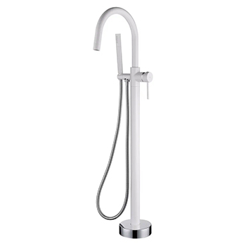 Смеситель для ванны BOHEME Uno 469-WCR White/Chrome