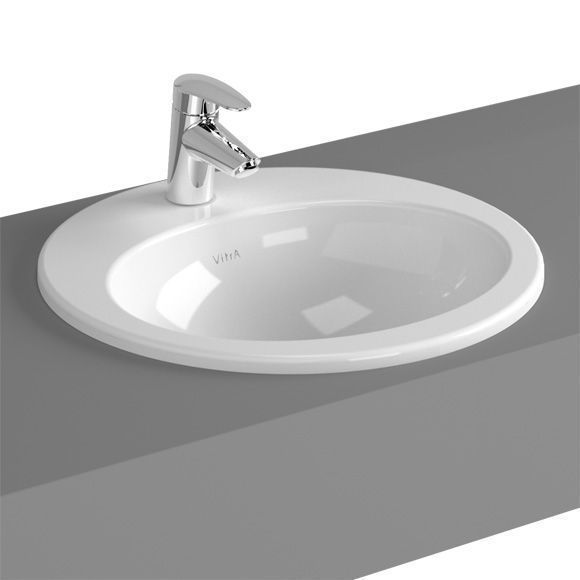 Раковина накладная VITRA S20 55 см, овальная
