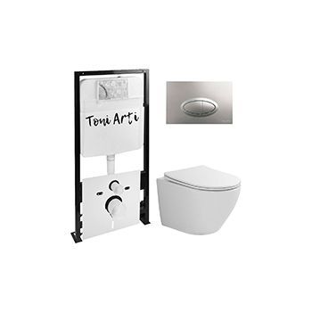 Комплект TONI ARTI TA-01 + Russi с сиденьем с микролифтом, с клавишей Freto TA-0050