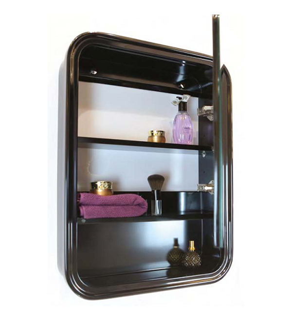 Зеркальный шкаф BELBAGNO Prado 55 черный
