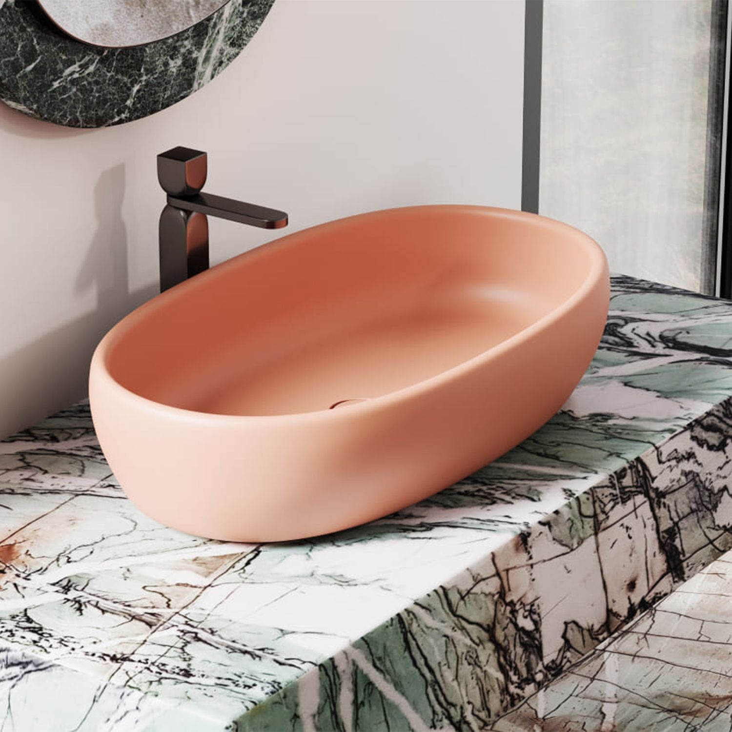 Раковина SALINI Luce S-Stone 69 матовая