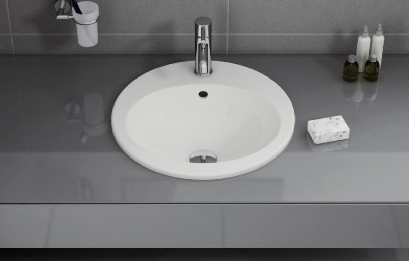 Раковина накладная VITRA S20 55 см, овальная
