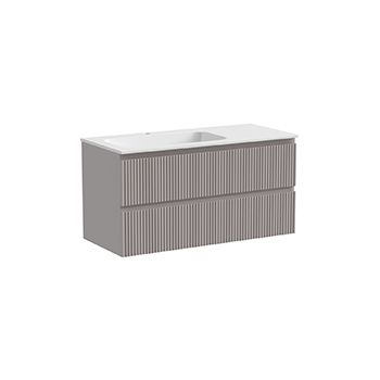 Тумба с раковиной SANCOS Snob R 100 L Doha Soft