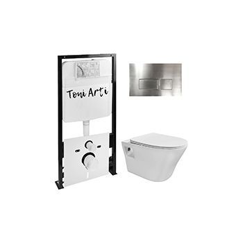 Комплект TONI ARTI TA-01 + Lamoli с сиденьем с микролифтом, с клавишей Noche TA-0048
