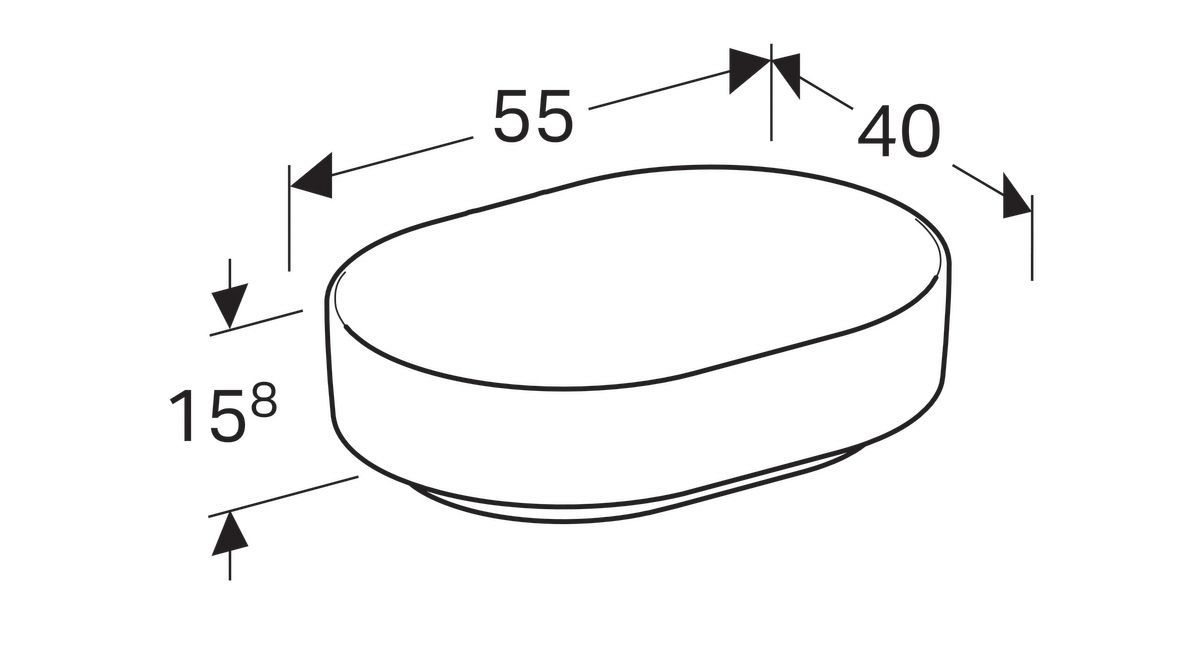 Раковина GEBERIT VariForm 55