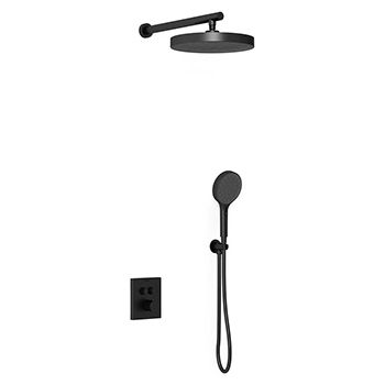 Душевой комплект VINCEA VSFW-3I21T2MB черный матовый