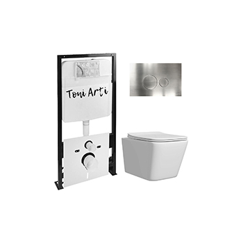 Комплект TONI ARTI TA-01 + Noche с сиденьем с микролифтом, с клавишей Baglio TA-0088