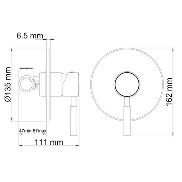 Встраиваемый смеситель WASSERKRAFT Main 4151