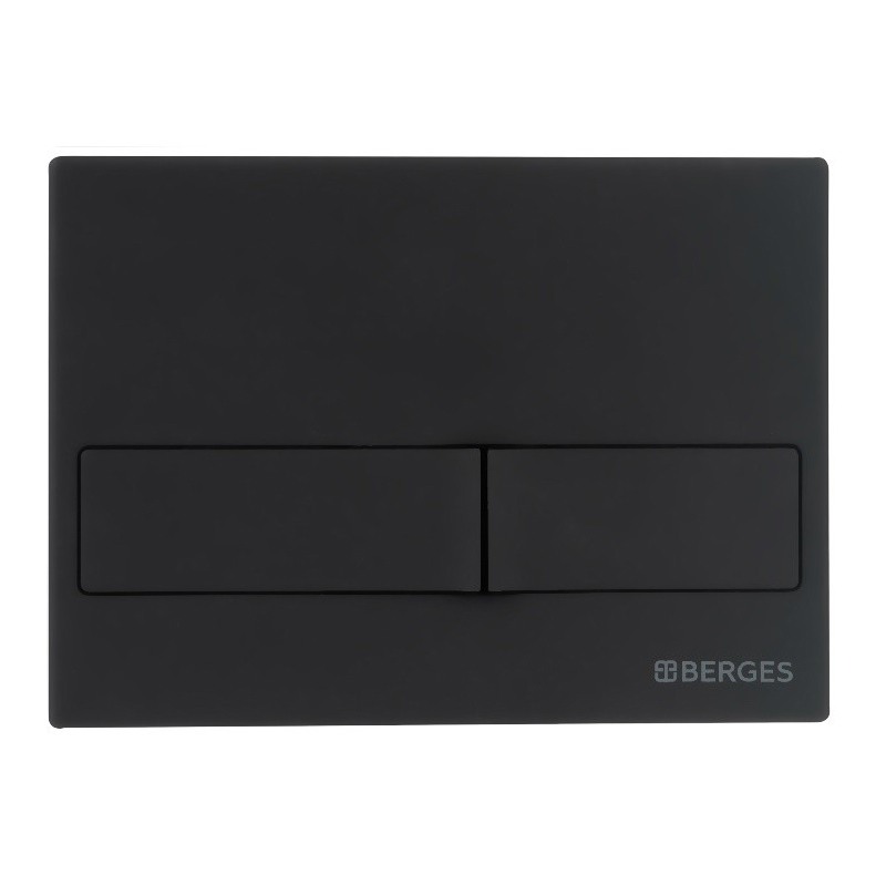 Кнопка смыва BERGES Novum L6 40016 черная глянцевая