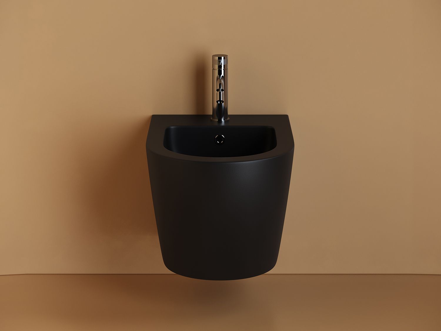 Биде подвесное CERAMICANOVA Uno CN11002MB черный матовый