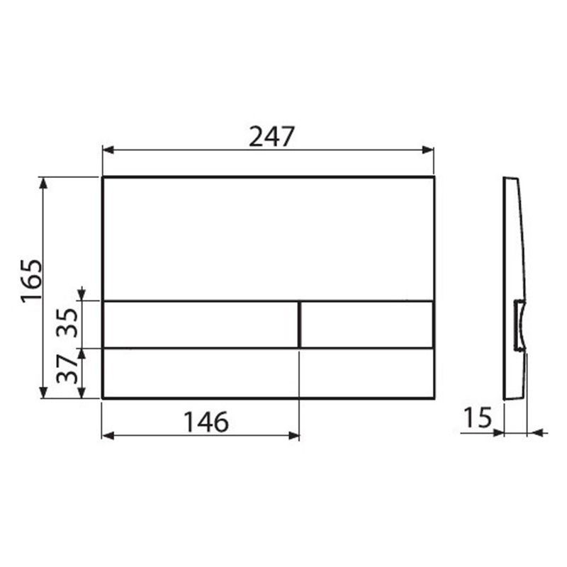 Кнопка смыва ALCAPLAST M1728-5