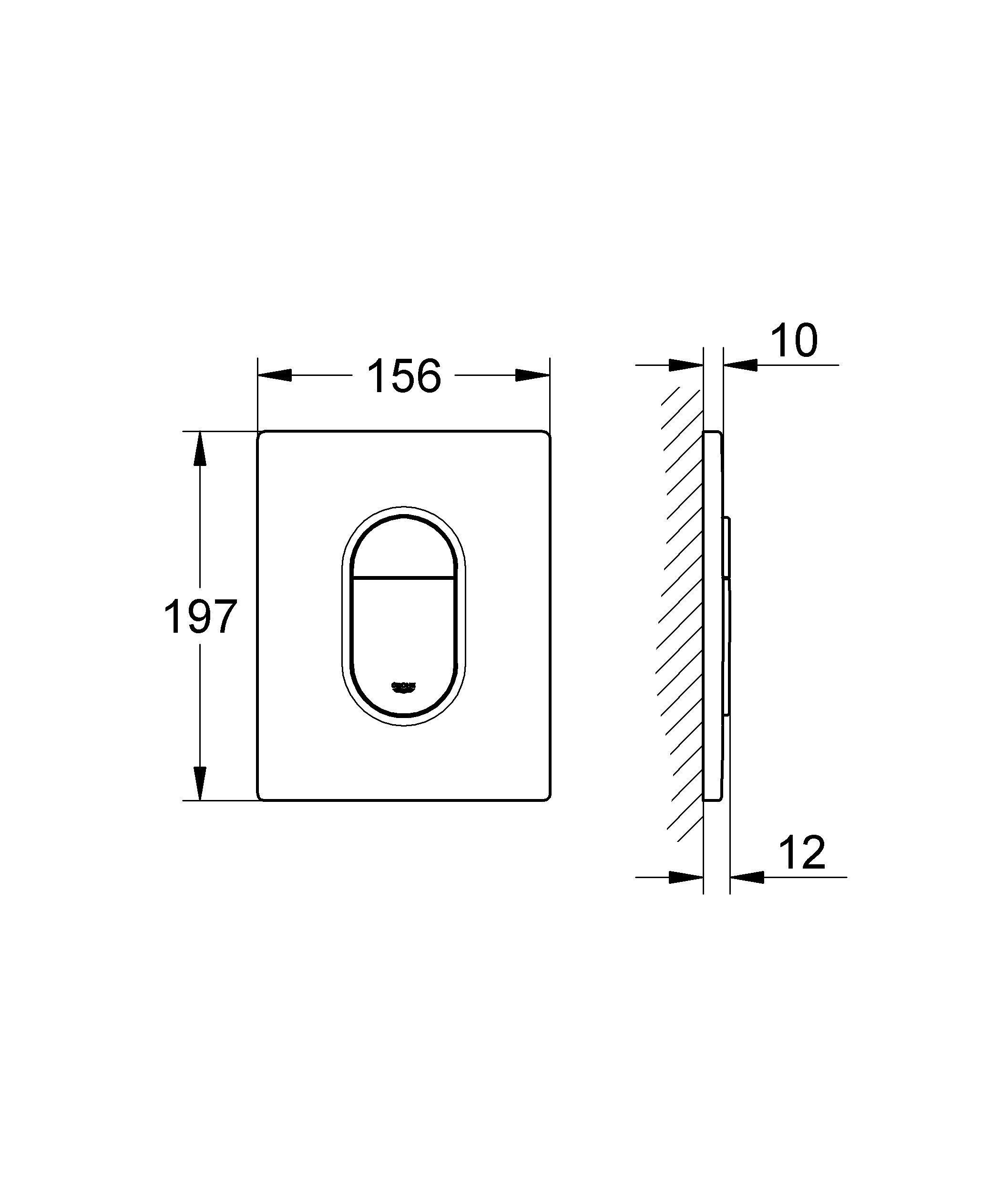Кнопка смыва GROHE Arena Cosmopolitan 38844SH0
