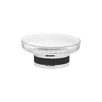 Мыльница BOHEME Royal Cristal 10930-CR-B Chrome/Black