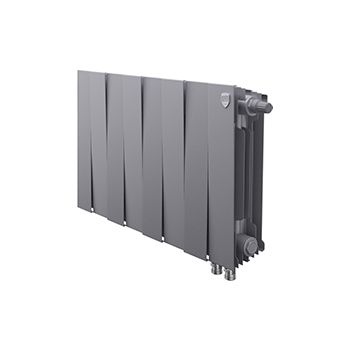Радиатор ROYAL THERMO PianoForte 300 8С 64/38 НП серебристый матовый