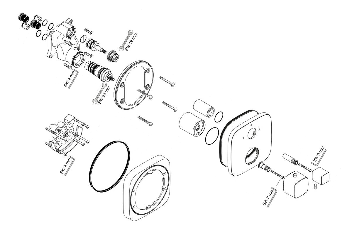 Запорный вентиль HANSGROHE PuraVida 15771400