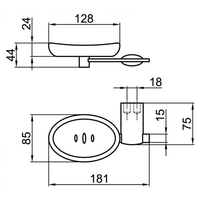 Мыльница WEBERT Aria AI500101015