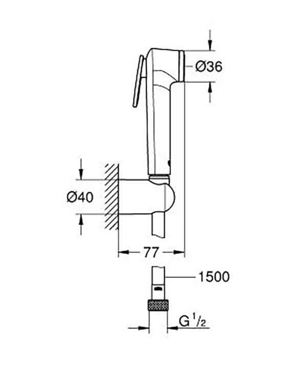Гигиенический душ GROHE Tempesta 26353000