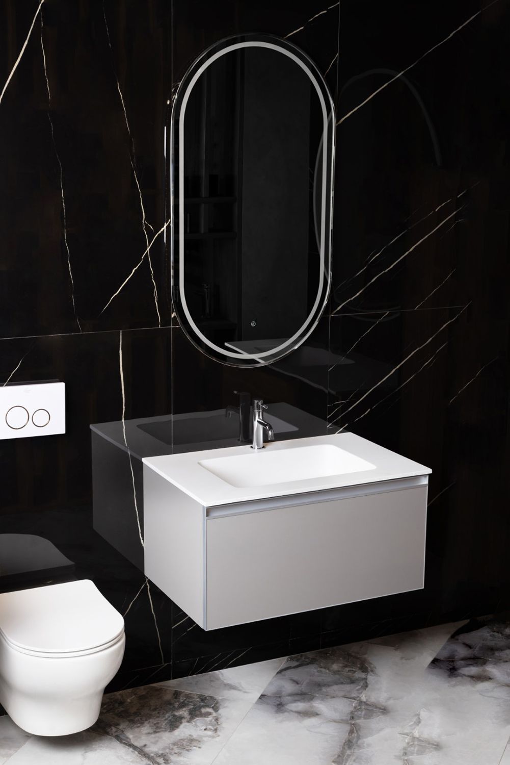 Зеркало BOHEME 568-B 60 Black Matt