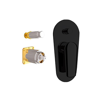 Встраиваемый смеситель REMER Vanity V09KBNO черный матовый