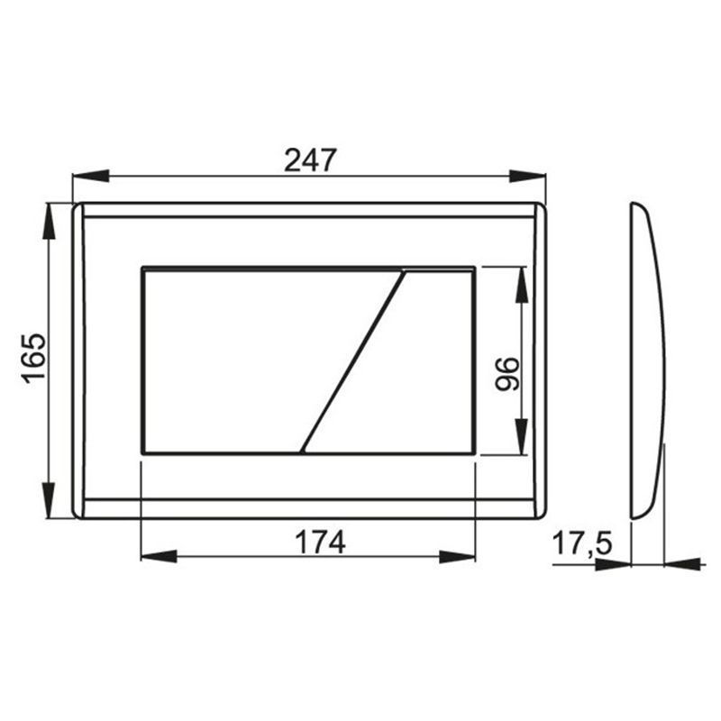 Кнопка смыва ALCAPLAST M170