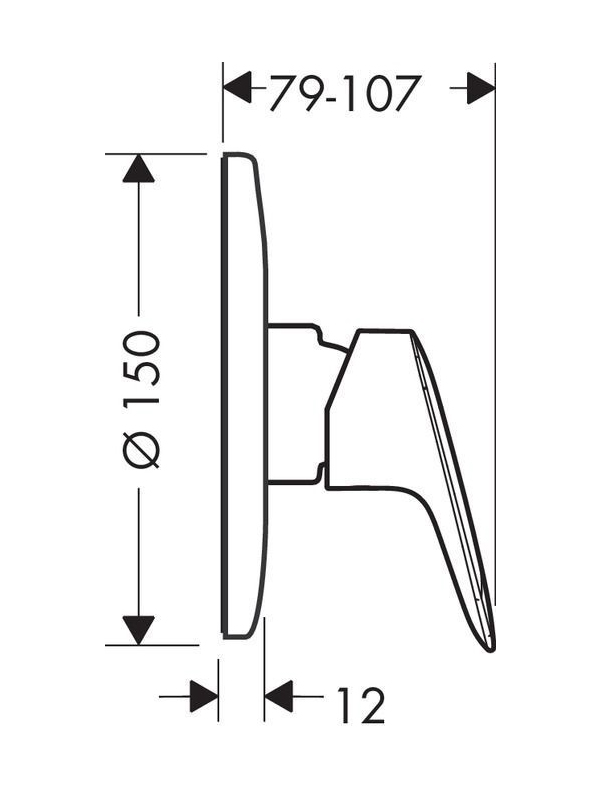 Встраиваемый смеситель HANSGROHE Logis 71666000