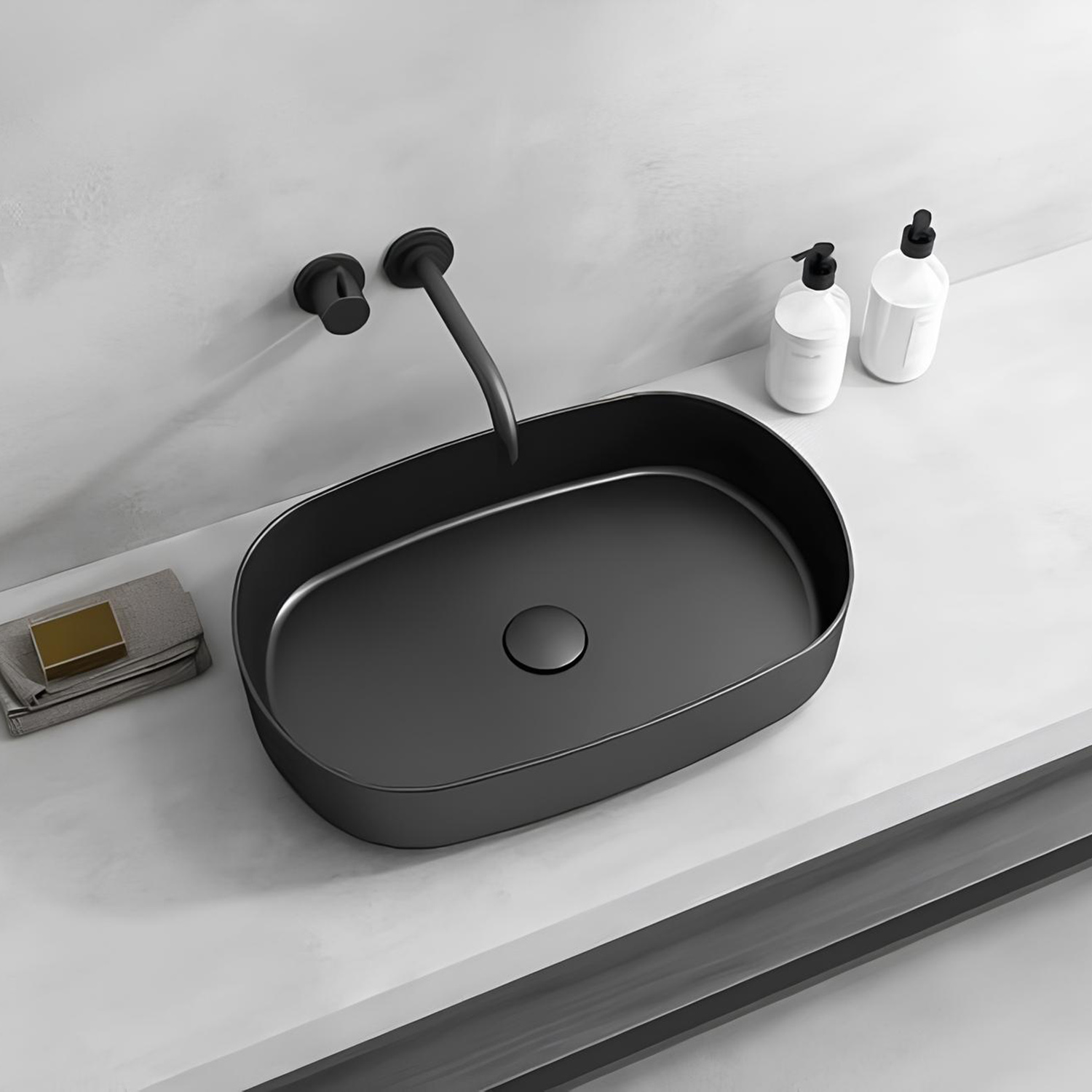 Раковина ISVEA Infinity 55 черный матовый