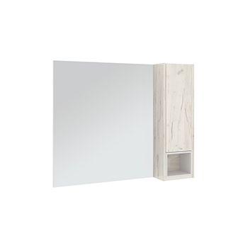 Зеркальный шкаф AQUA DE MARCO Orlando Slim 85 бежевый глянец