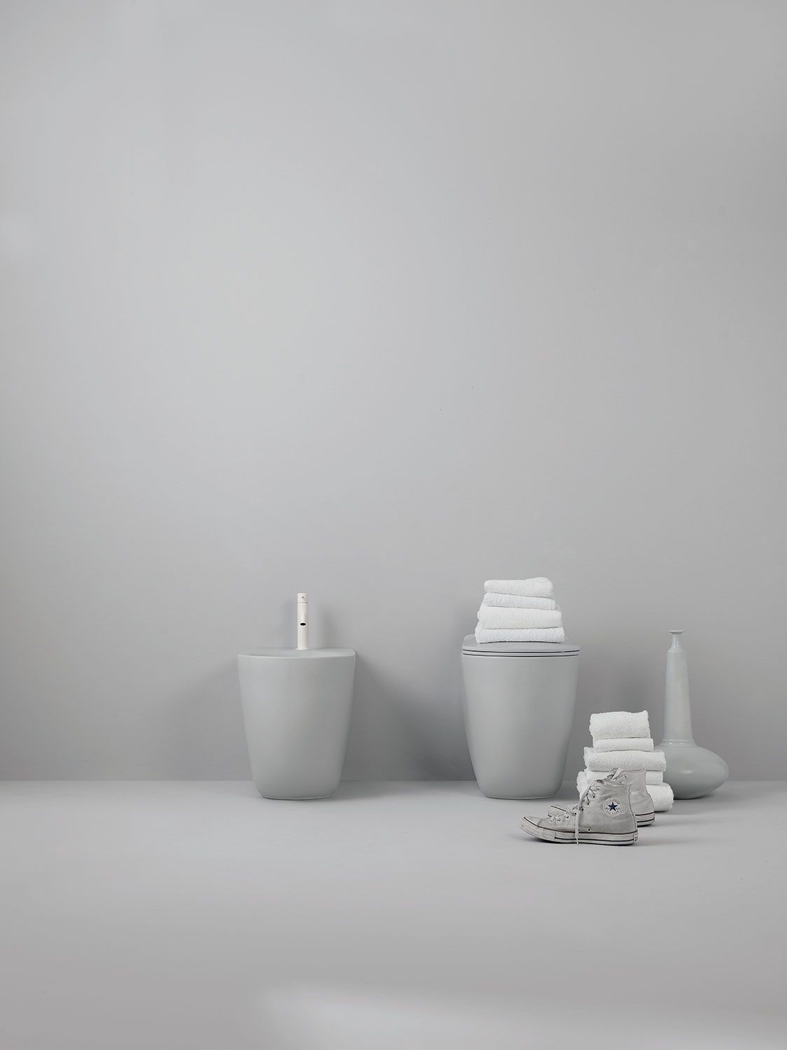 Биде напольное KERASAN Nolita 532059*1 grigio matt