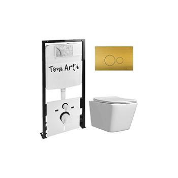 Комплект TONI ARTI TA-01 + Noche с сиденьем с микролифтом, с клавишей Baglio TA-0086