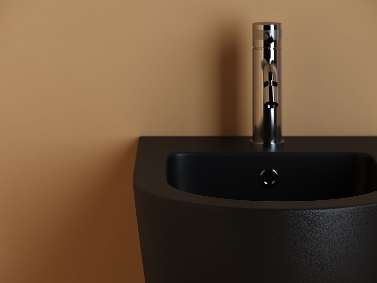 Биде подвесное CERAMICANOVA Uno CN11002MB черный матовый