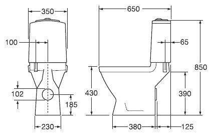 Унитаз-компакт GUSTAVSBERG Basic GB1039236105 с сиденьем