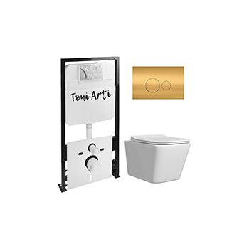 Комплект TONI ARTI TA-01 + Noche с сиденьем с микролифтом, с клавишей Baglio TA-0085