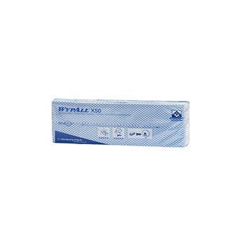 Протирочные салфетки KIMBERLY-CLARK WypAll Х50 многоразового пользования, в упаковке 6 пачек, синие
