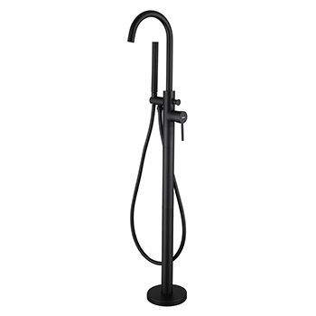 Смеситель для ванны ABBER Wasser Kreis AF8115B черный матовый