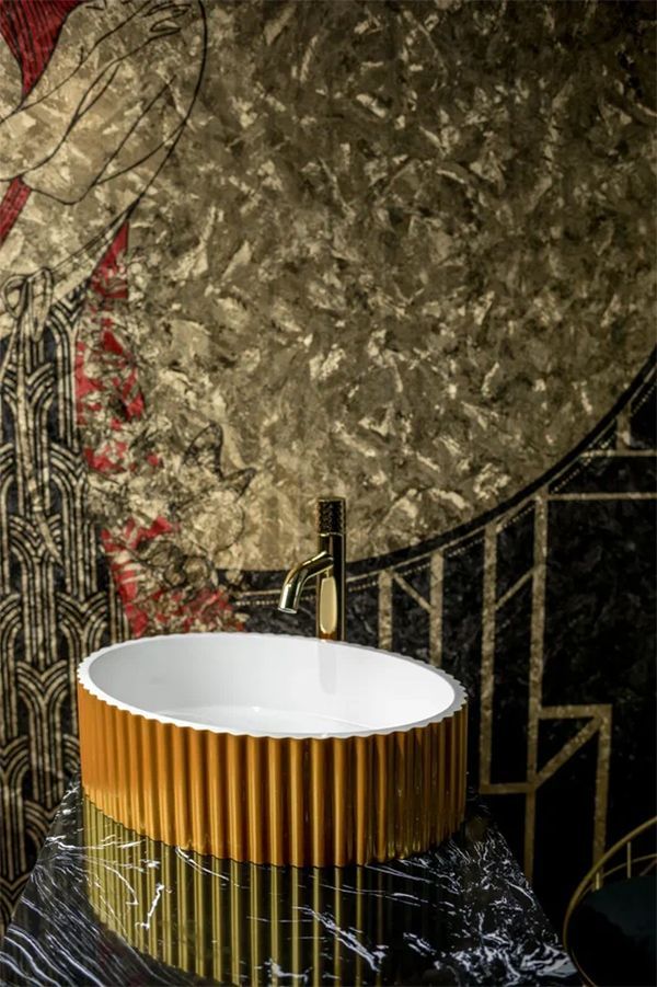Раковина BOHEME Canale 50 Gold