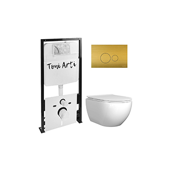 Комплект TONI ARTI TA-01 + Baglio с сиденьем с микролифтом, с клавишей Baglio TA-0086