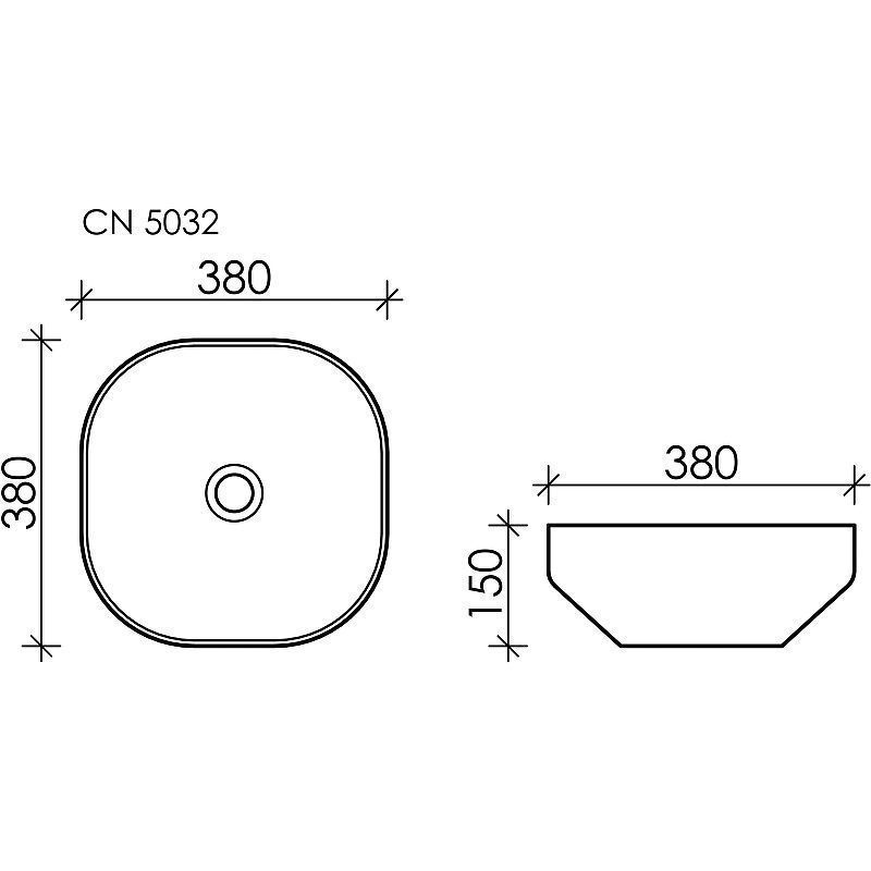 Раковина CERAMICANOVA Element CN5032 38