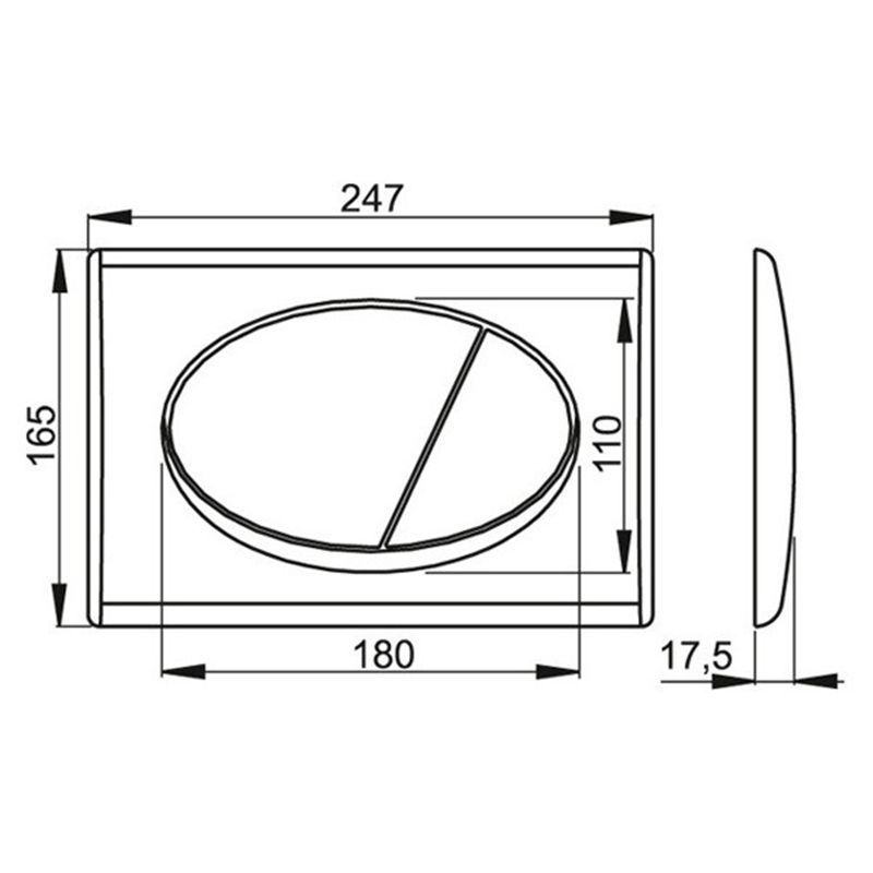Кнопка смыва ALCAPLAST M75