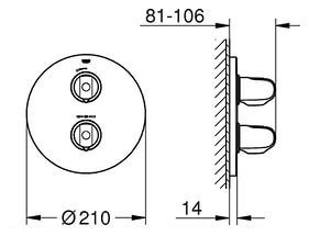 Встраиваемый смеситель GROHE Grohtherm 1000 19984000