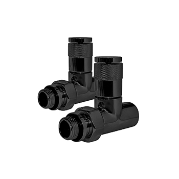Комплект вентилей ручной проходной LOTEN Piano DN15 GZ1/2 x GW1/2 черный